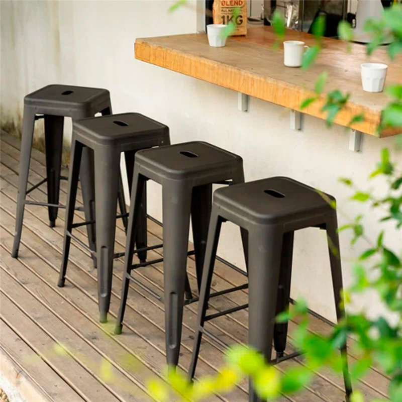 Stool, Counter Stool (26" Seat Height), Dark Gray