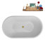 Baignoire autoportante 54 po avec drain interne Streamline-112235295