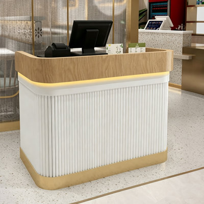 Bureau de réception contemporain en bois manufacturé Contemporary