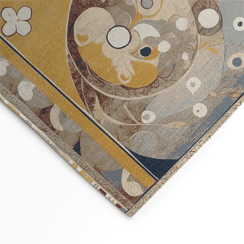 Jazzy Curl Indoor And Outdoor Area Rug, Rectangle 1'6" x 2'6"
