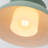1-Light Dimmable Macaron Green Dome Pendant Light