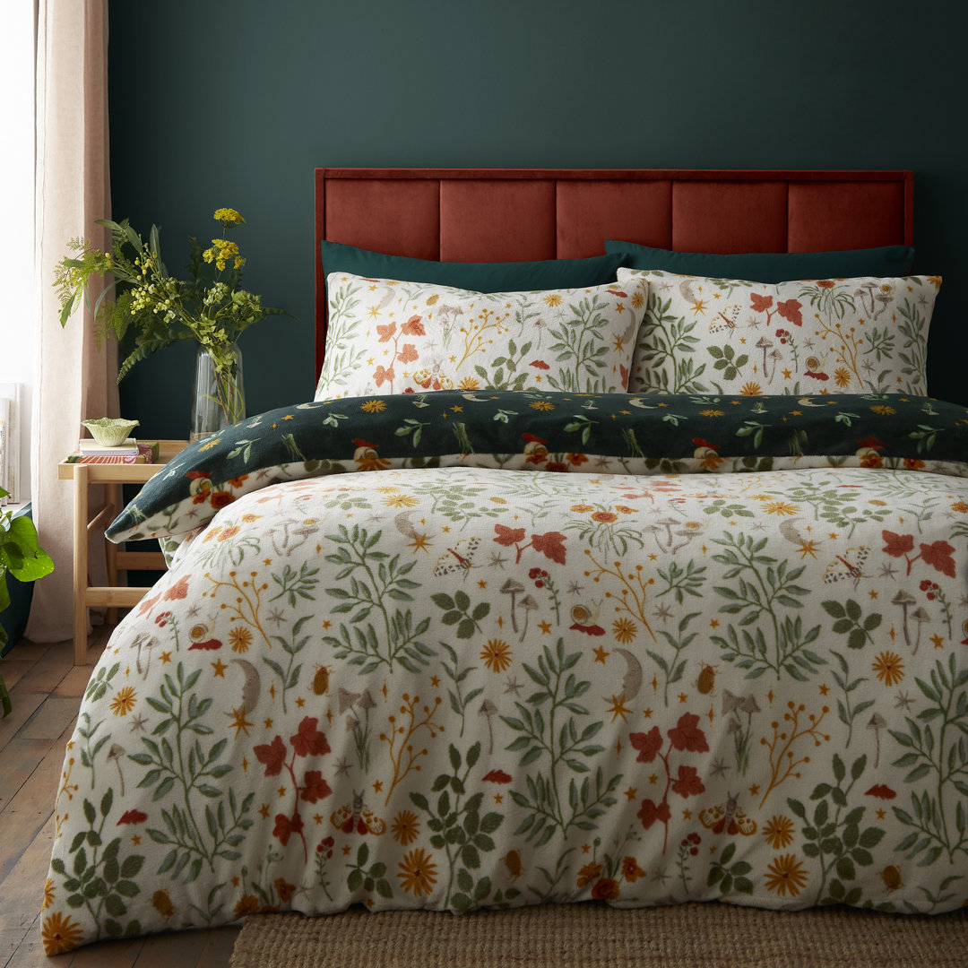 Fusion Botanical Mushrooms Duvet Cover Set in Natural - Single | TJ Hughes - Image 3