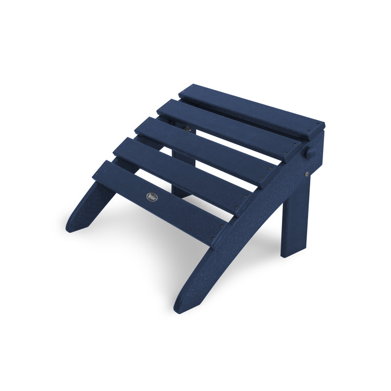 TREX Outdoors Cape Cod Folding Ottoman, Navy