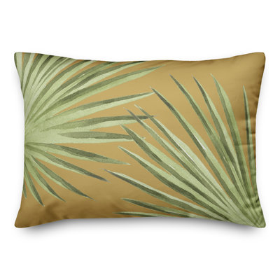 Palm Outdoor Reversible Throw Pillow