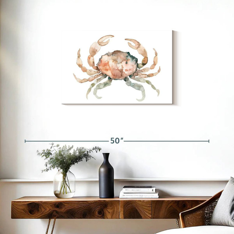 Brampt White Crab, 20" H x 30" W