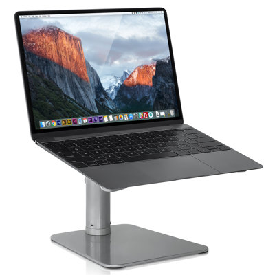 Mount-It! Height Adjustable Laptop Stand For Desk | Properly Positions For Head, Neck, Back & Wrists