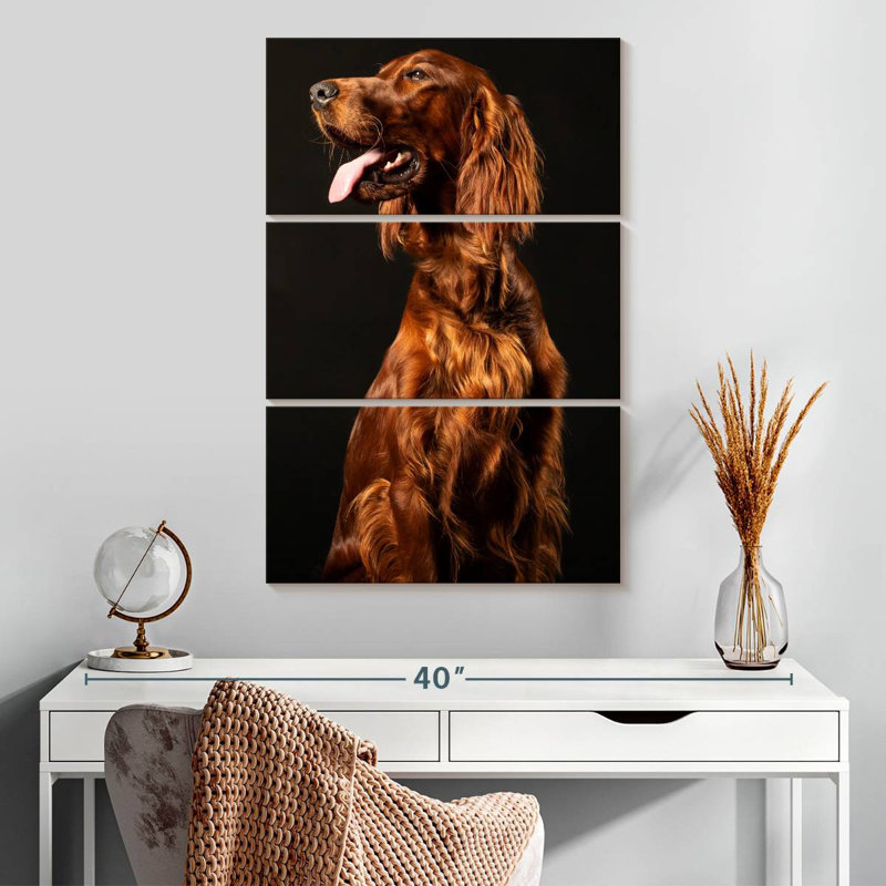 Brampt Irish Setter Dog, 32" H x 20" W