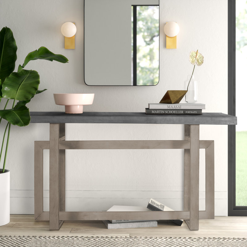 Tahleah 15.75" Solid Wood Console Table,Entry table,Hallway table with wood frame
