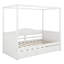 Lit à baldaquin simple avec lit gigogne simple, structure de lit de jour en bois, canapé-lit, base de lit plateforme pour enfants, adolescents, adultes-380328479