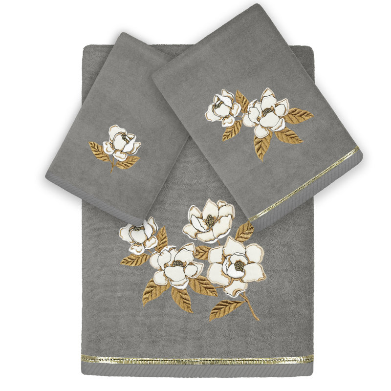  3 Piece Towel Set, Charcoal