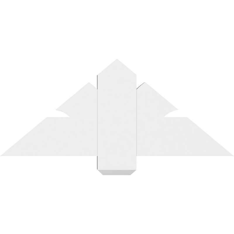Support pour pignon en PVC Redmond, H 15 po x l 36 po (pas: 10/12), P 2 po x F 6 po