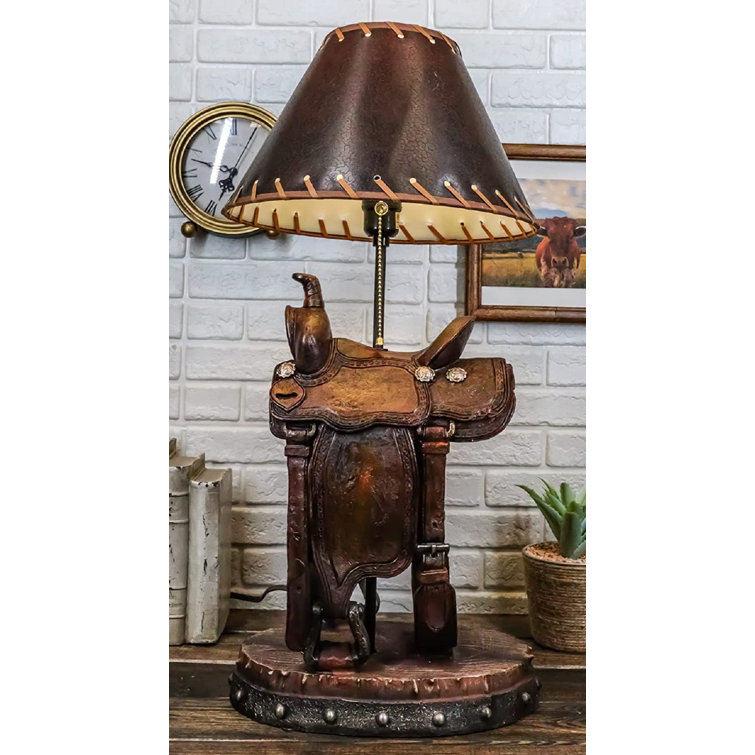 Faux Tooled Leather - Rustic Lighting & Fans