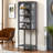 5-Tier Cube Bookshelf Storage Cabinet with 3 Adjustable Shelves-1520605760