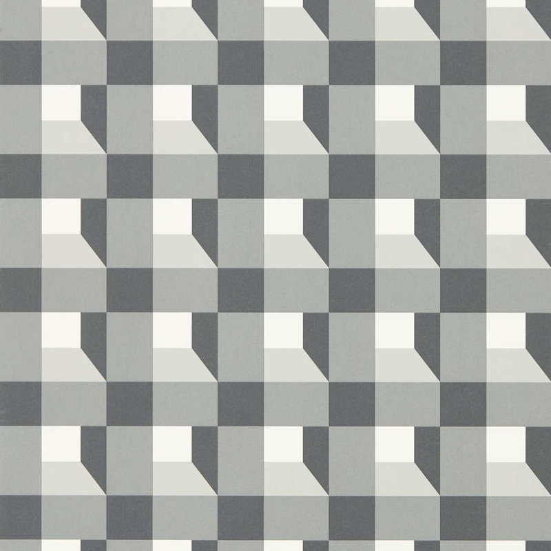 Blocks 10.05m x 52cm Wallpaper Roll, Black Earth/Sketched/Diffused Light