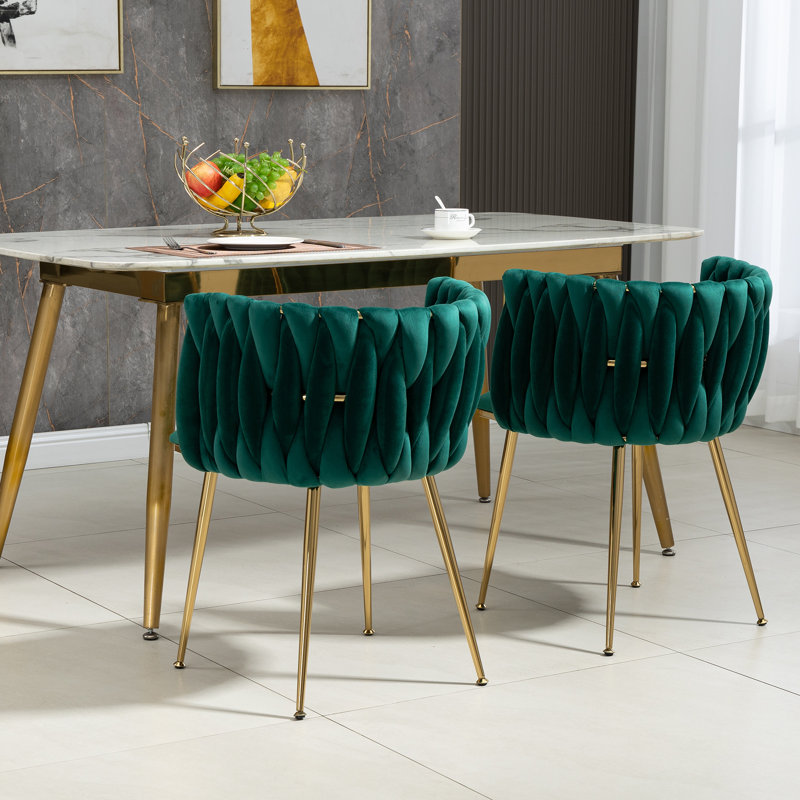 Anet Tufted Armchair, Green