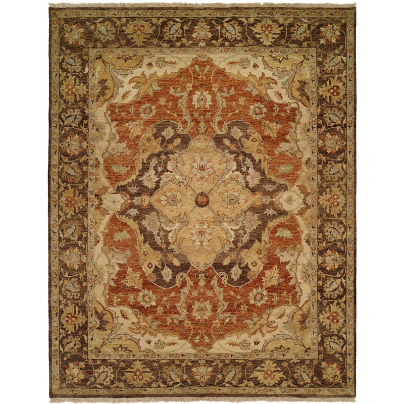 Wool Oriental Area Rug, Rectangle 9' x 12'