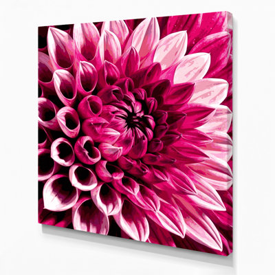 Watercolor Botanical 8 Pink Canvas Wall Art