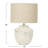 Cement Table Lamp with Linen Shade Distressed