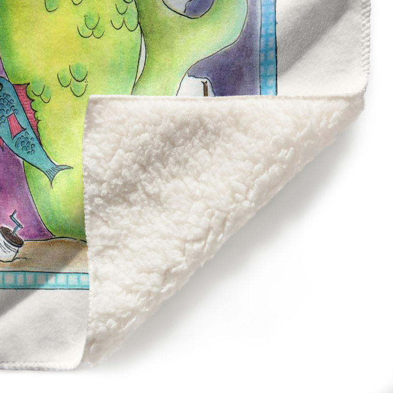  Couverture Teaching Mermaid, 68 po x 80 po