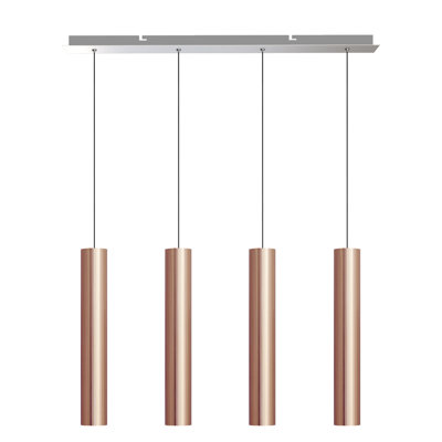 Luminaire suspendu linéaire à 4 lumières pour îlot de cuisine Chambery