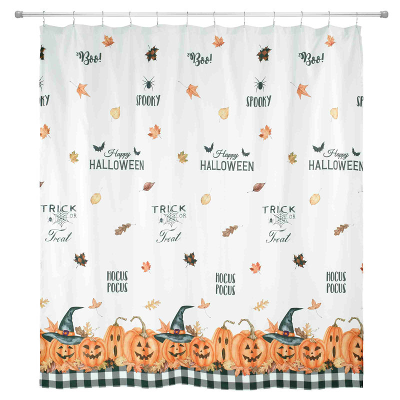  Pumpkin Patch Halloween Shower Curtain