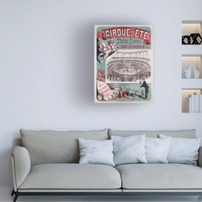French School Thecirque Dete C1880 Canvas Art