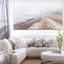 «Sandy Beach in the Winter Fog», reproduction de photo sur toile tendue-19240390
