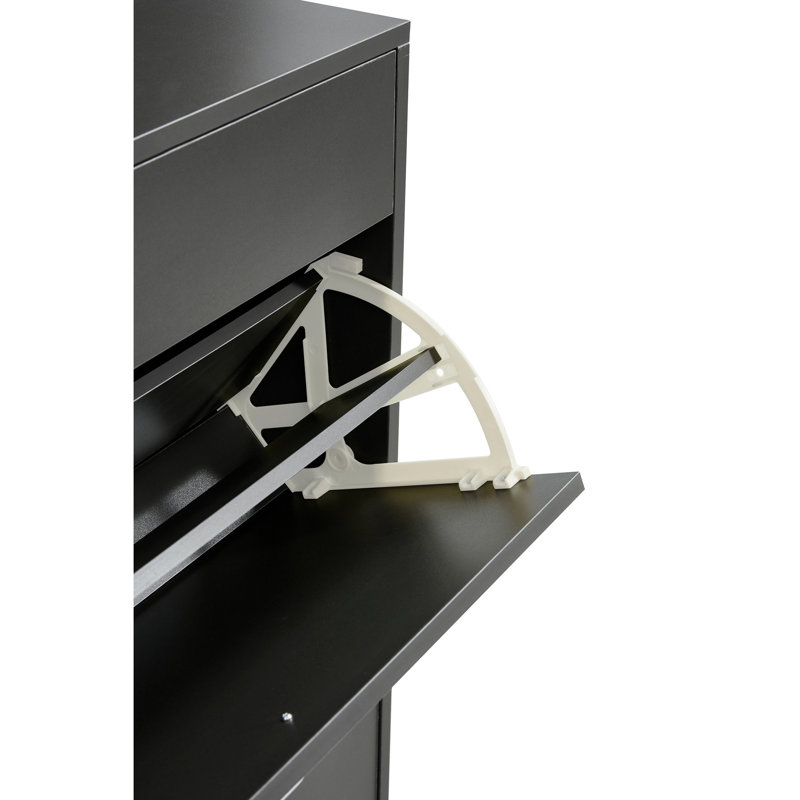 Armoire à chaussures moderne, tablettes de rangement pour chaussures, Noir, noir, noir, noir