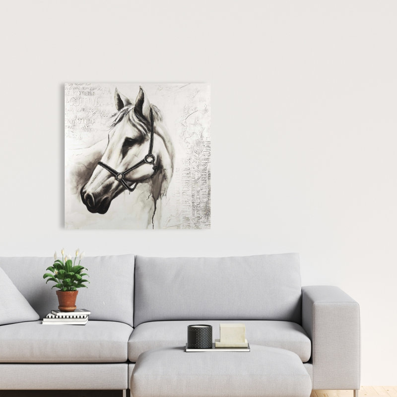 Flicka le cheval blanc, toile de ferme