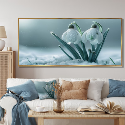 Photo de perle blanche en hiver
