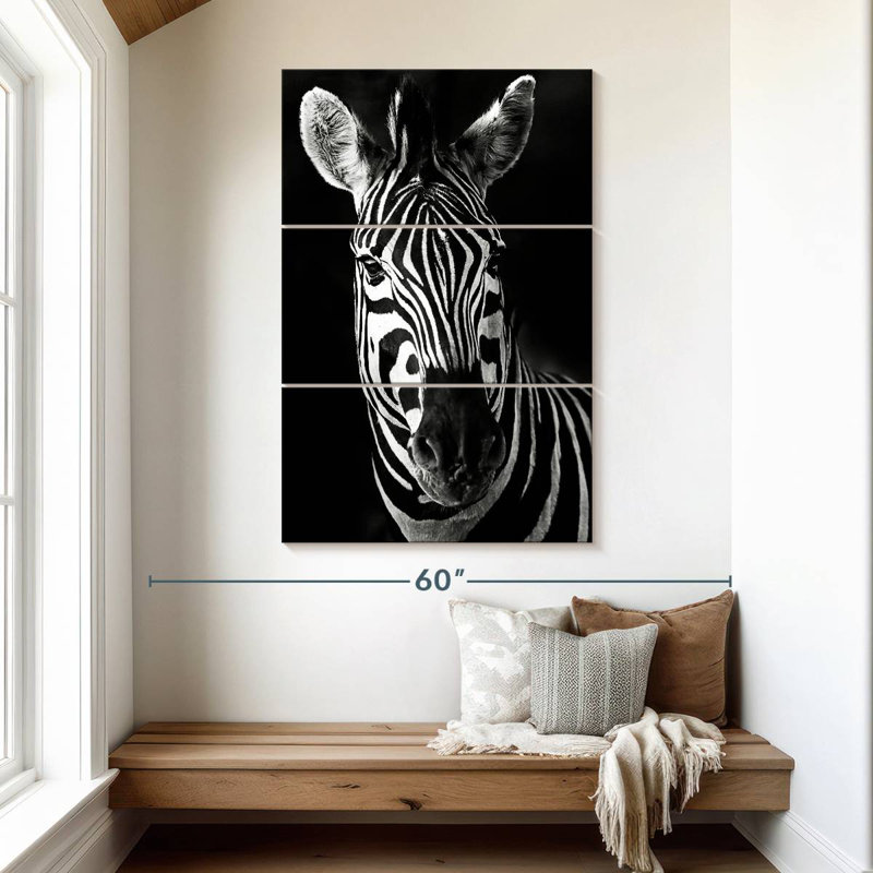 Brampt Serious Zebra, 50" H x 32" W