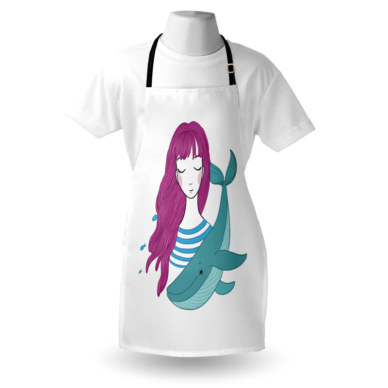 No Pattern Bib Apron