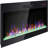 50 Inch Recessed  Thin Wall Mounted Electric Fireplace With Remote And Led Light Heater