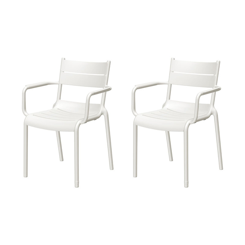 Loar Stackable Armchair, White