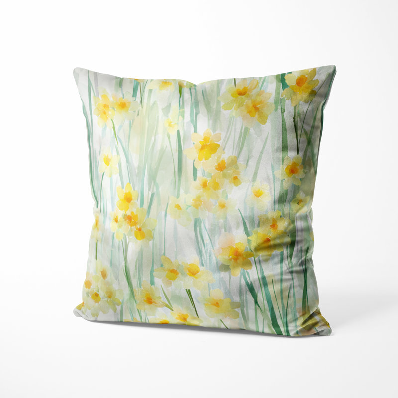 Coussin décoratif floral Floral, H 18 po x l 18 po