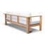 Ando Teak Patio Sofa with Sunbrella Cushions-114055029