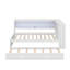 Lit de jour en bois pleine grandeur avec tablettes, DEL et lit gigogne-1567877031