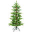 Arbre de Noël 7 pi avec 400 lumières DEL blanc chaud, 960 pointes en PE + PVC, fil à mémoire de forme repliable, structure à charnières et support en métal stable - arbre de Noël à assemblage facile-1443708306