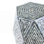 Tabourets de jardin hexagonaux, table d'appoint unique Capiz
