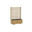 Abbott Wood Planter Box with Trellis