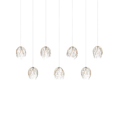 Luminaire suspendu linéaire à 7 lumières Banyan