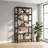 6-Tier Industrial Bookshelf with 300 lb Capacity