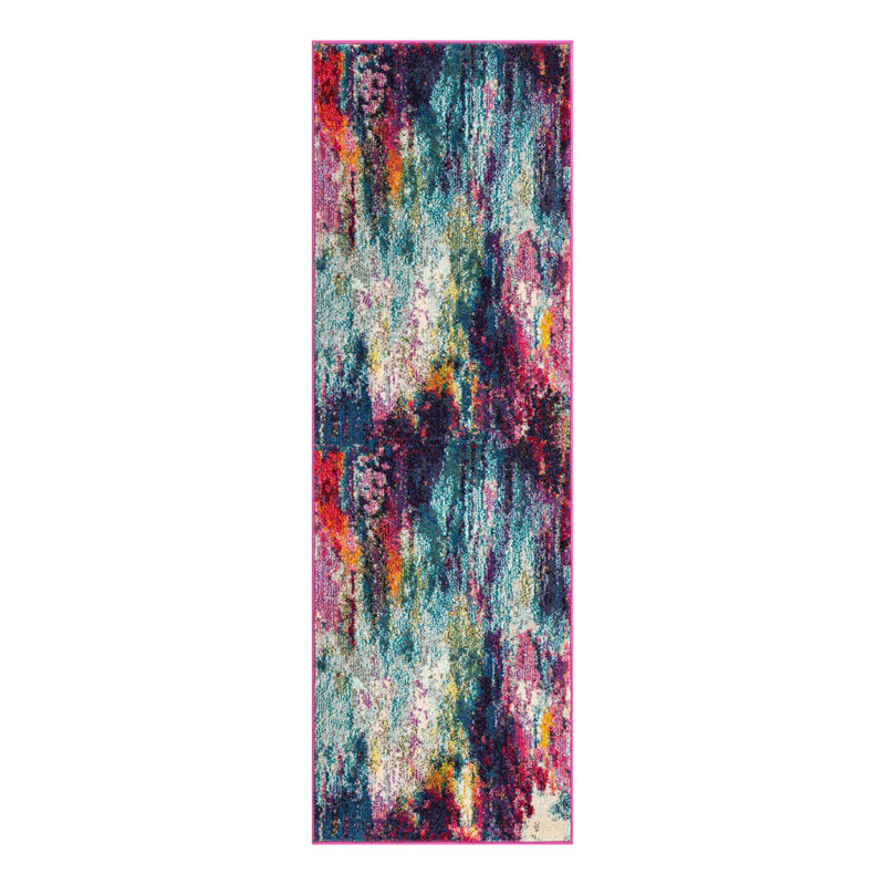 Tapis abstrait Hashimoto, Tapis de couloir 2 pi 2 po x 6 pi 9 po