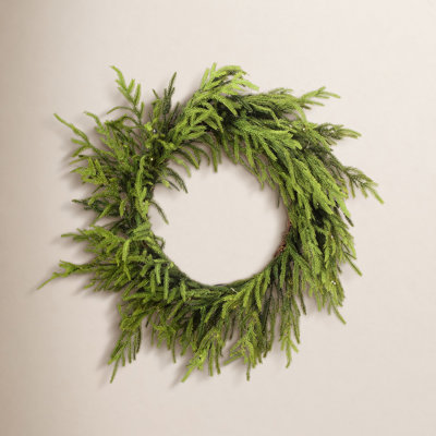 Natural Look Greenery 24" Pre-Lit Pine Wreath