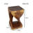 Magdalini Solid Wood End Table