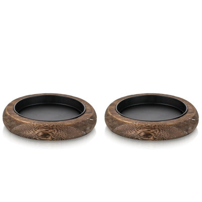 Farmhouse Wooden Candle Holder Set Of 2