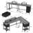 66” L-Shaped Computer Desk with Power Outlet-1844788576-1844788577