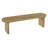 Rowan Modern Rustic Solid Pine Dining Bench with Rounded Edges