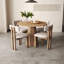 5-Piece Dining Set Mid-Century Modern Wooden Table & Upholstered Chair Set For Home, Kitchen, Dining Room-1351844197-1351844196