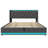 Upholstered Bed, 360 Surround LED Function, Buttons/Apps/Remote Control, Hydraulic Storage Bed With USB Type-C Charging(Without Mattress)-2030701642-2030701639